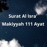 Taddabur Surat Al Isra’